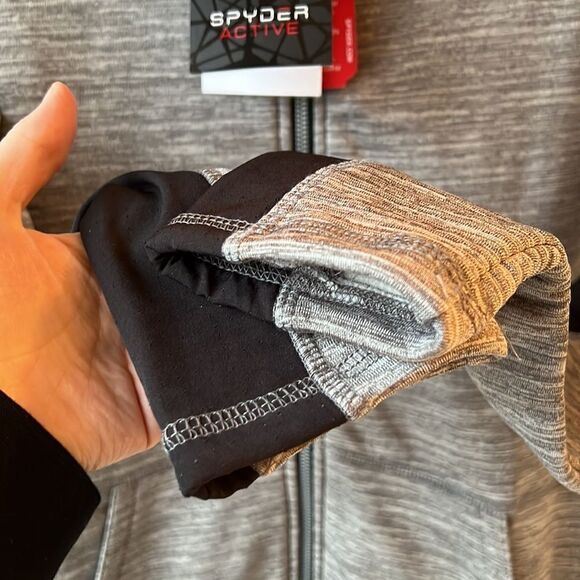 SPYDER ACTIVE Gray Hoodie size M NWT - Picture 8 of 9